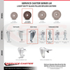 Service Caster 3.5 Inch SS High Temp Glass Filled Nylon 3/8 Inch Stem Caster Brake SCC, 2PK SCC-SSTS20S3514-GFNSHT-381615-2-TLB2